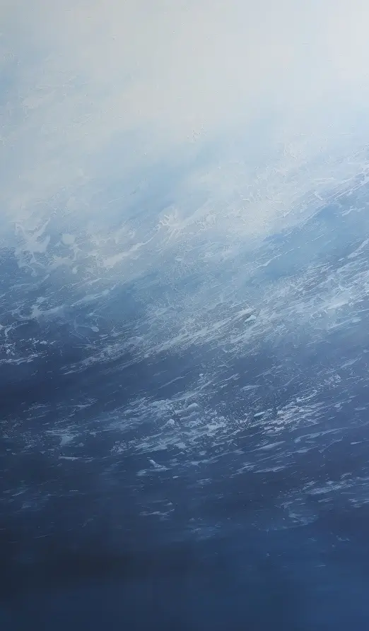 zdjęcie przedstawiające wzburzoną falę mocno zbliżone